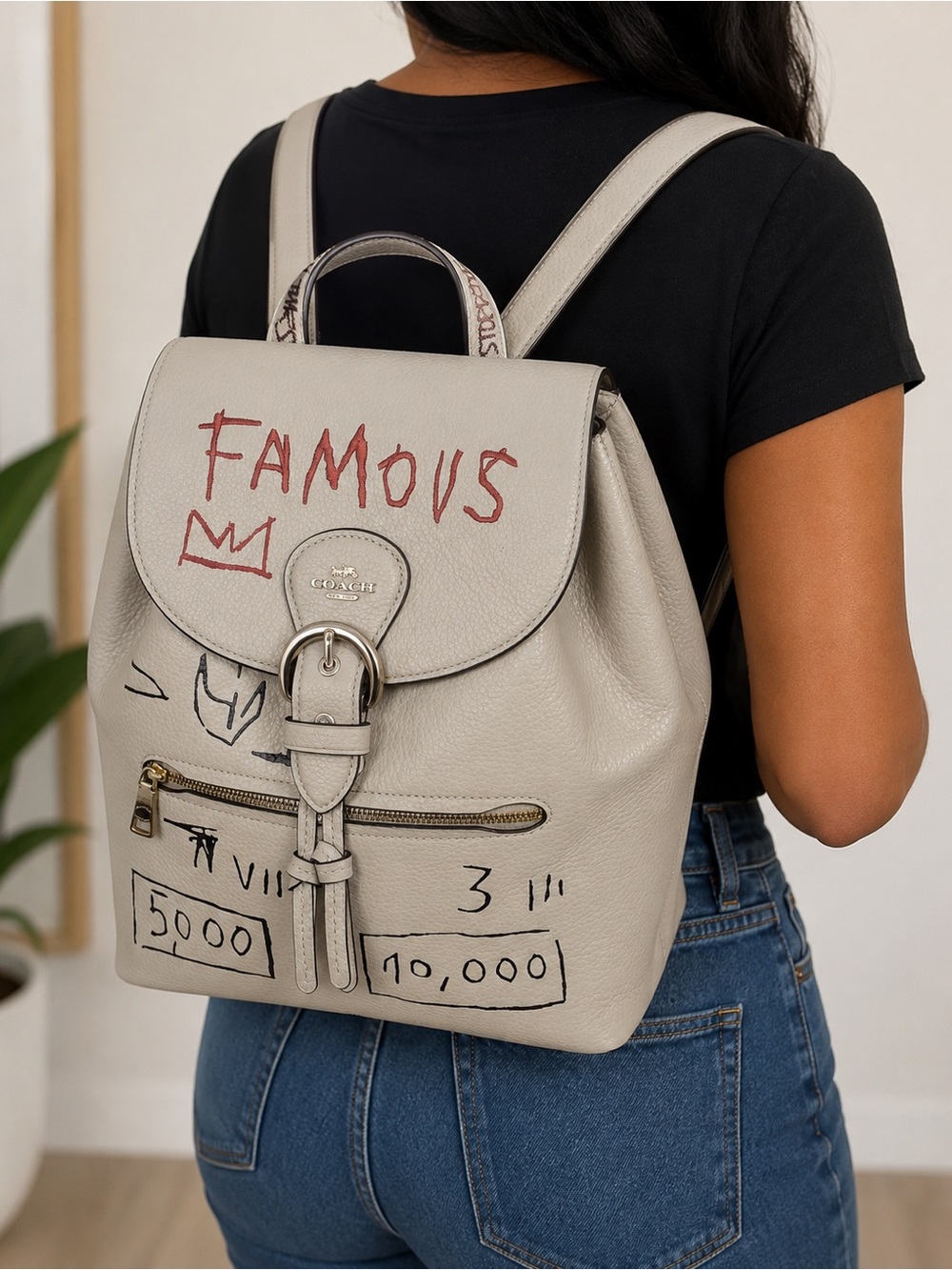 Coach X Jean-Michel Basquiat Kleo Backpack limited edition handbag